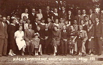 Kółko Amatorskie Sokół w Dynowie, 29.08.1937 rok (Zb. G. Szajnik)